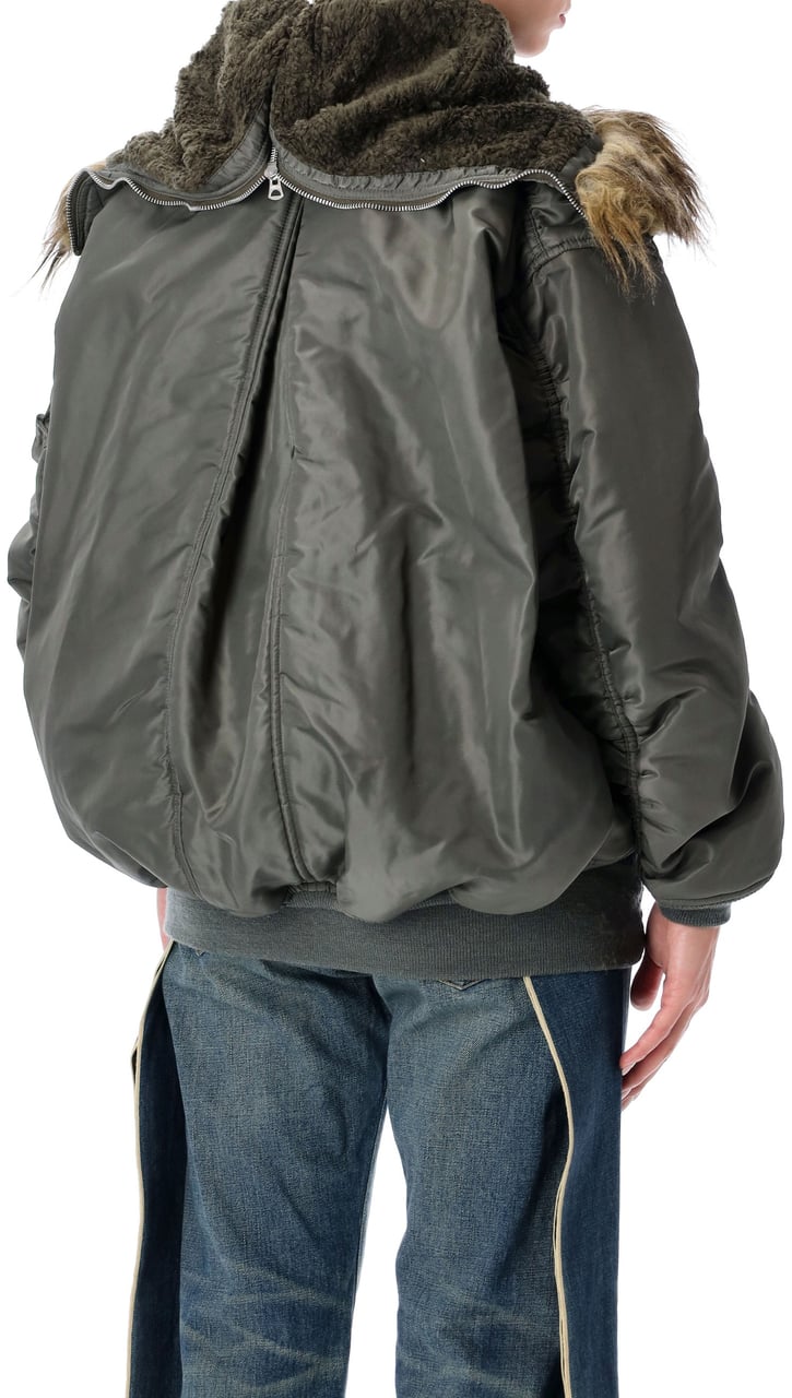 Junya Watanabe Short Parka Sage Green Groen