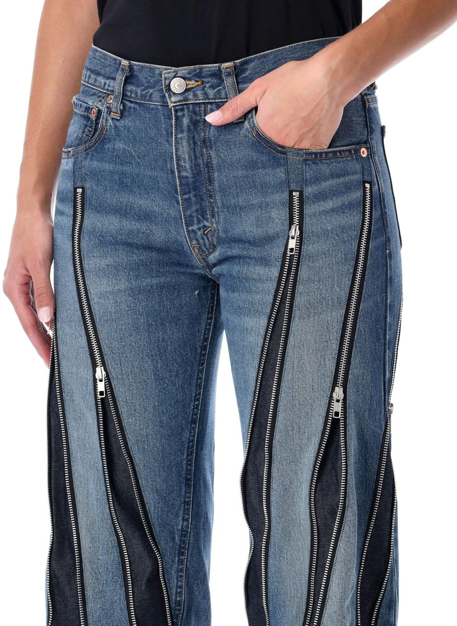 Junya Watanabe Zipped Denim Blue Blauw
