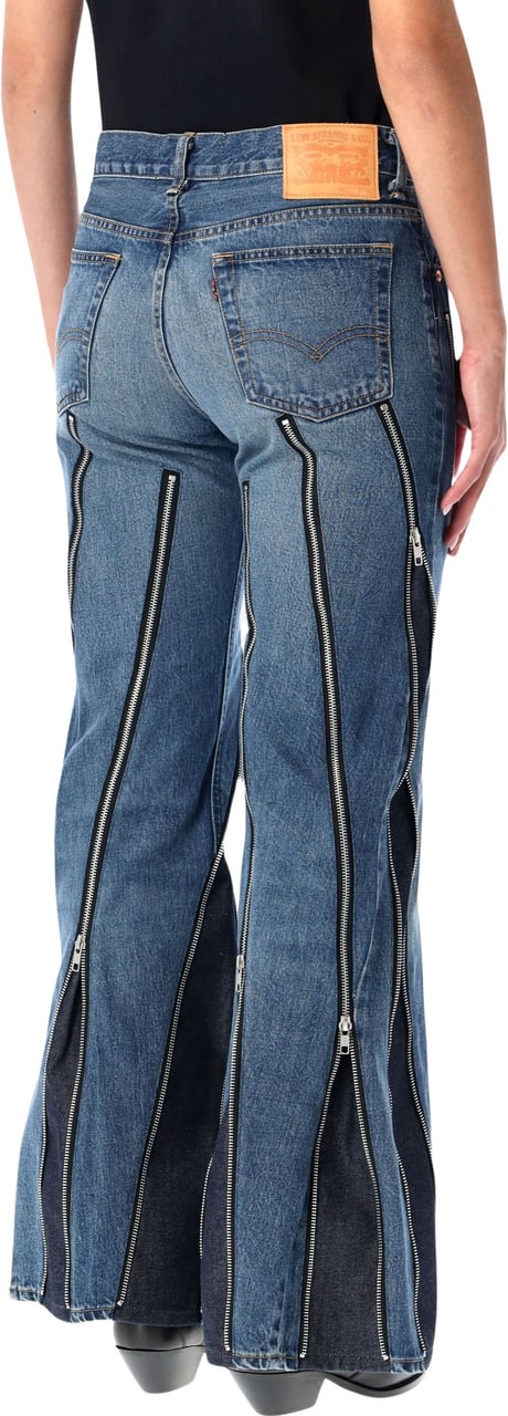 Junya Watanabe Zipped Denim Blue Blauw
