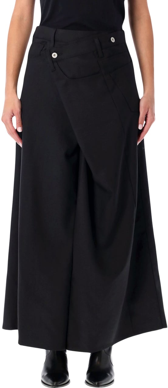 Junya Watanabe Asymmetric Skirt Nero Zwart