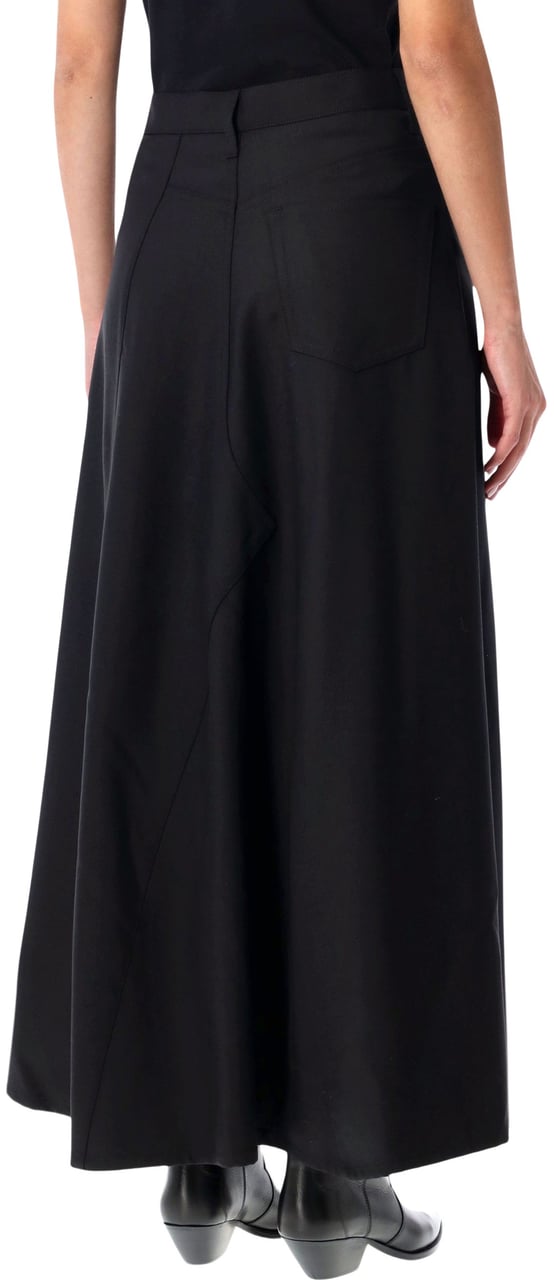 Junya Watanabe Asymmetric Skirt Nero Zwart