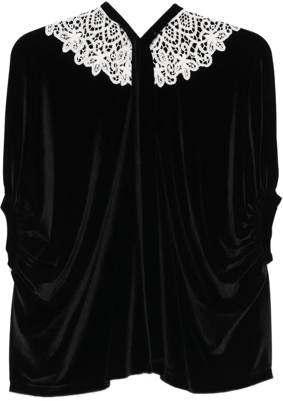 Junya Watanabe Shirt Black X Offwhite Wit