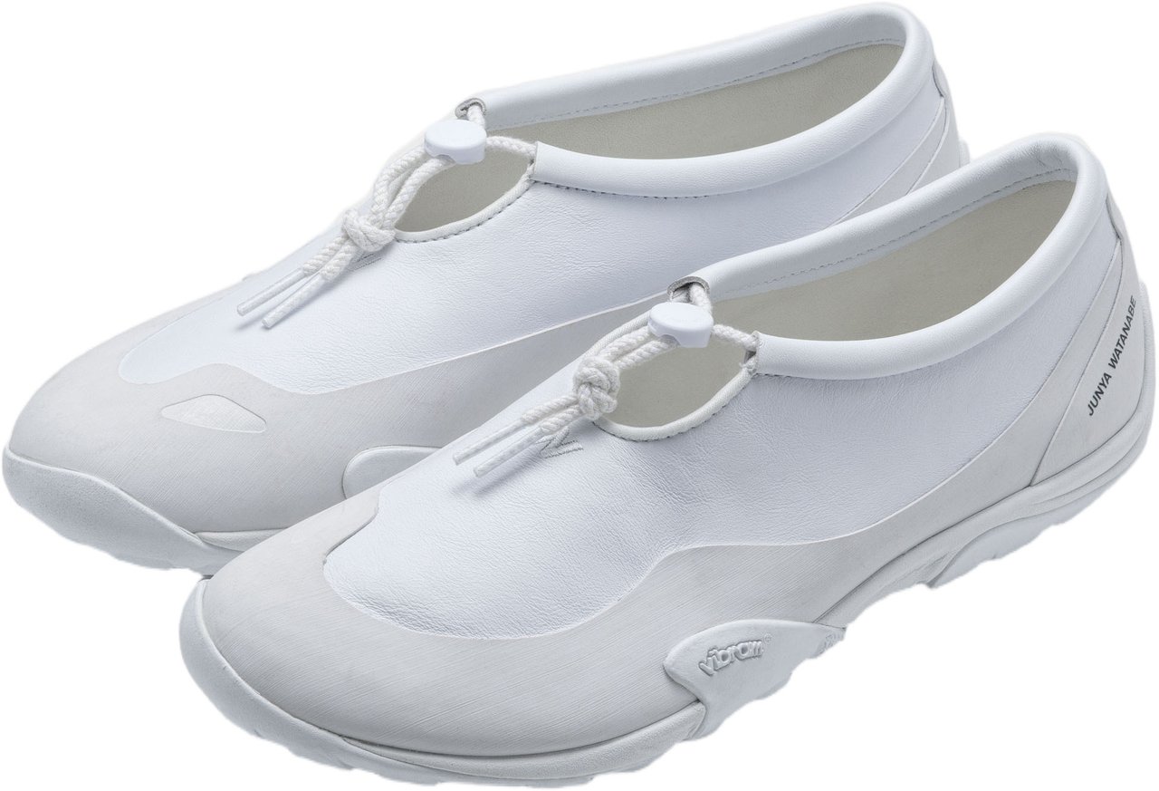 Junya Watanabe Minimalist Trail Runner with Unlined Leather Upper Wit