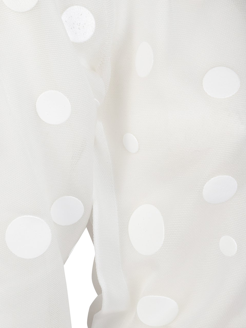 Junya Watanabe White Polka Dot Pattern Sweater Wit