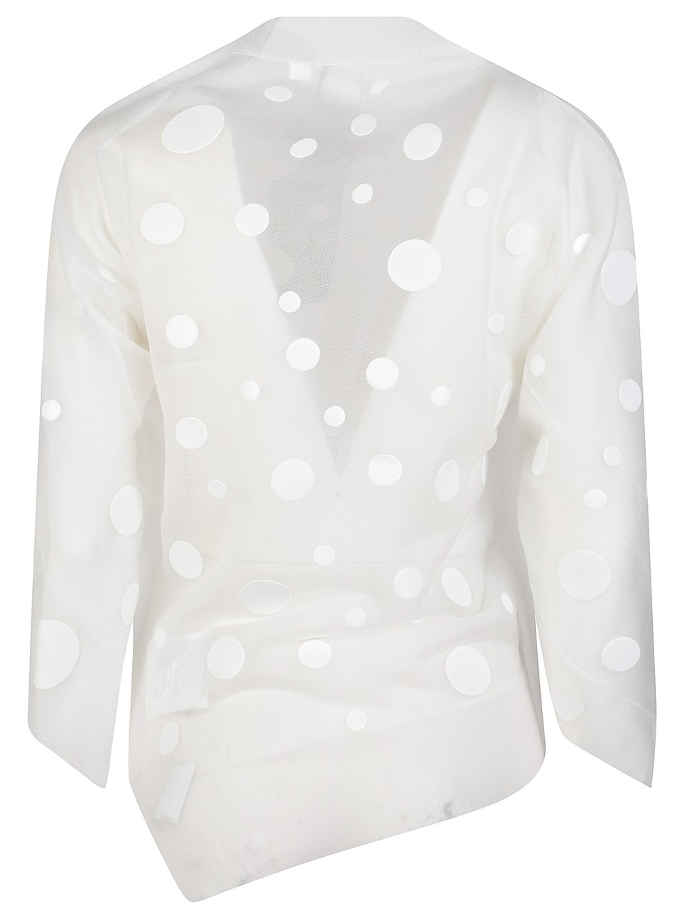 Junya Watanabe White Polka Dot Pattern Sweater Wit