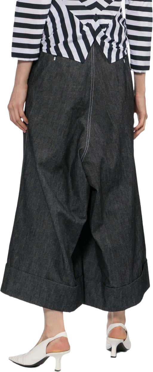 Junya Watanabe Trousers Nero Donkergrijs