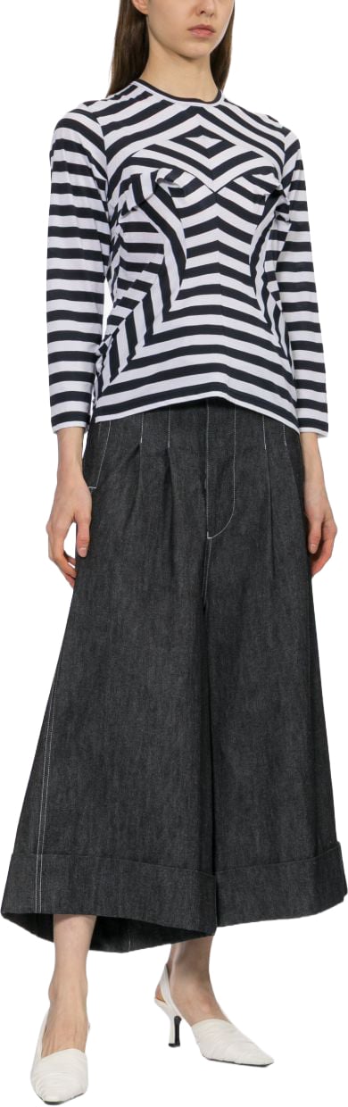 Junya Watanabe Trousers Nero Donkergrijs