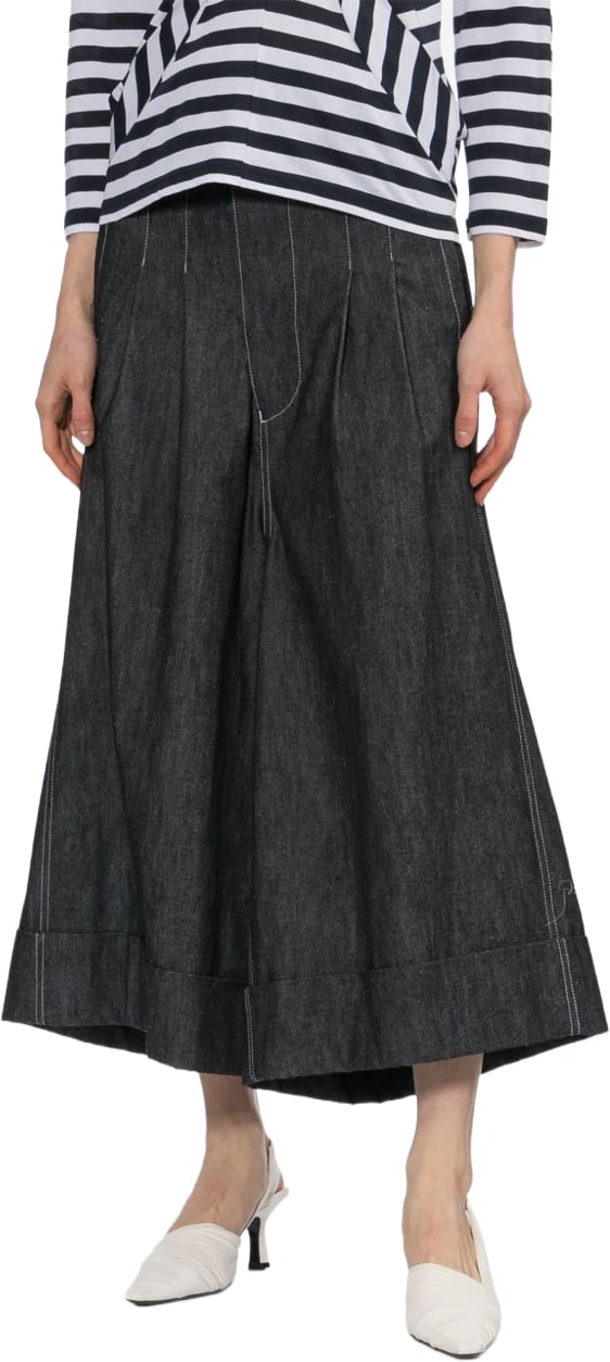 Junya Watanabe Trousers Nero Donkergrijs
