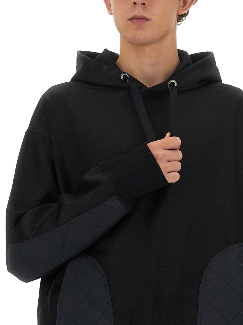 Junya Watanabe Relaxed-Fit Black Hoodie Zwart