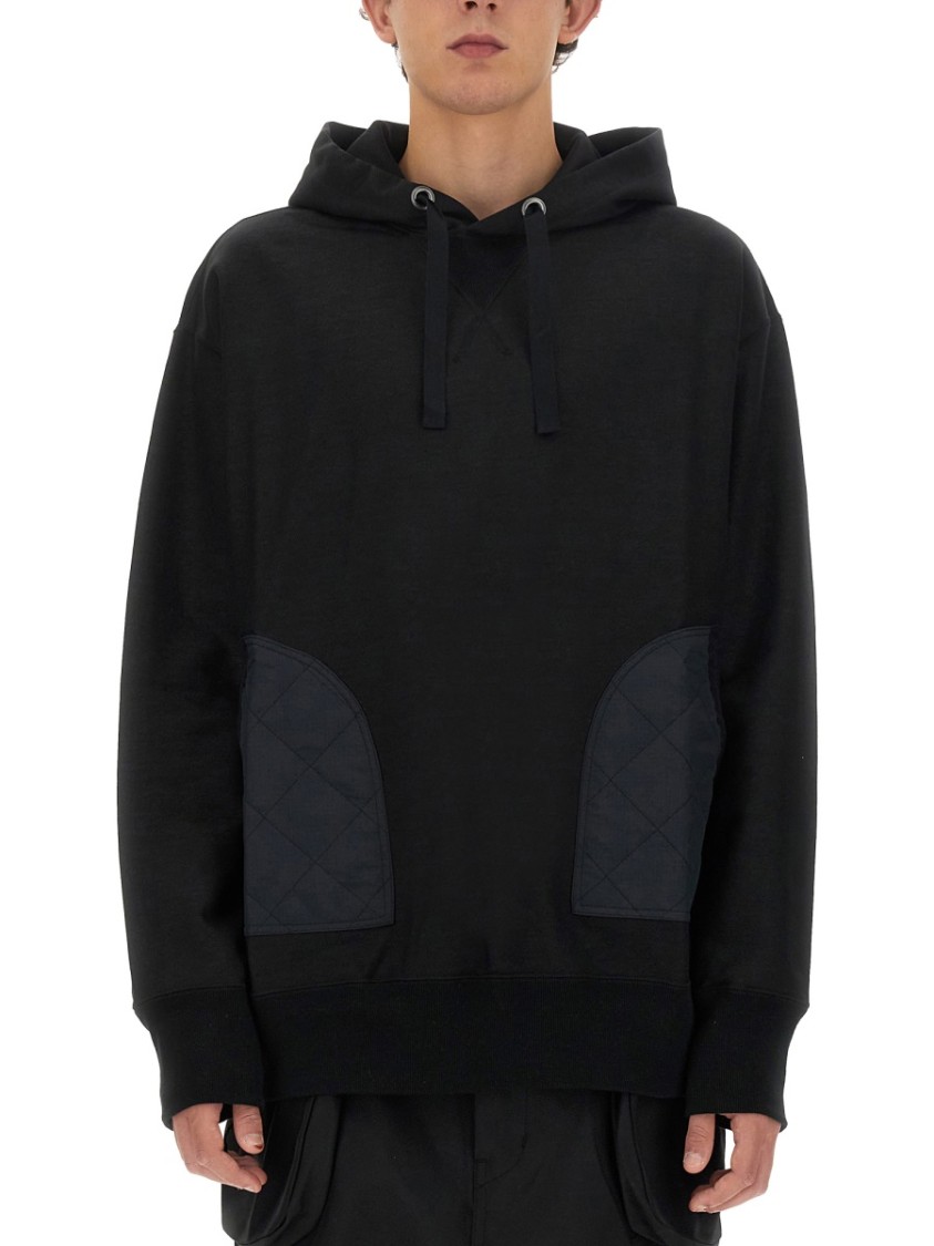 Junya Watanabe Relaxed-Fit Black Hoodie Zwart