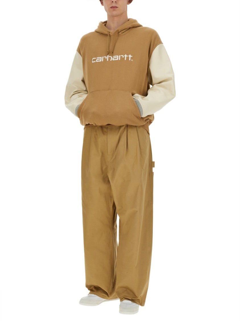 Junya Watanabe Relaxed Wide-Leg Pants With High Waist Neutraal