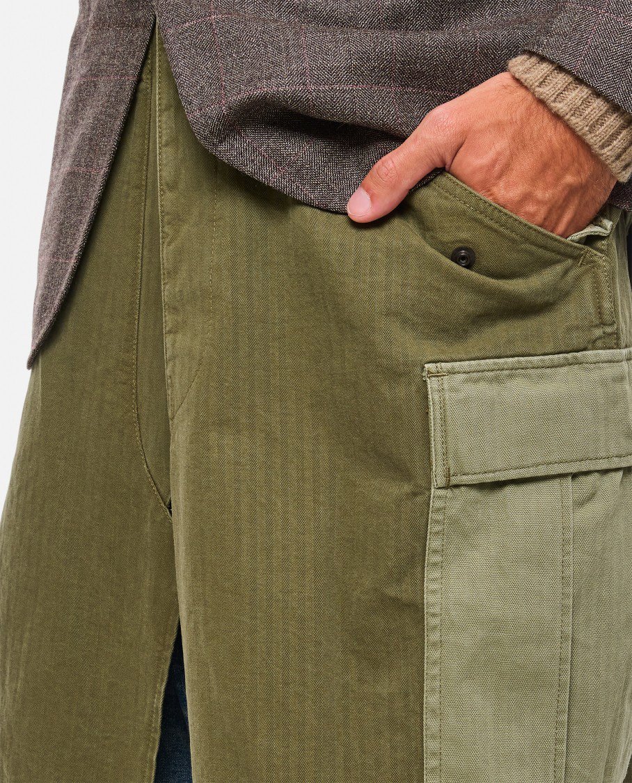 Junya Watanabe Cargo-Style Single Breasted Blazer With Utilitarian Pockets Bruin