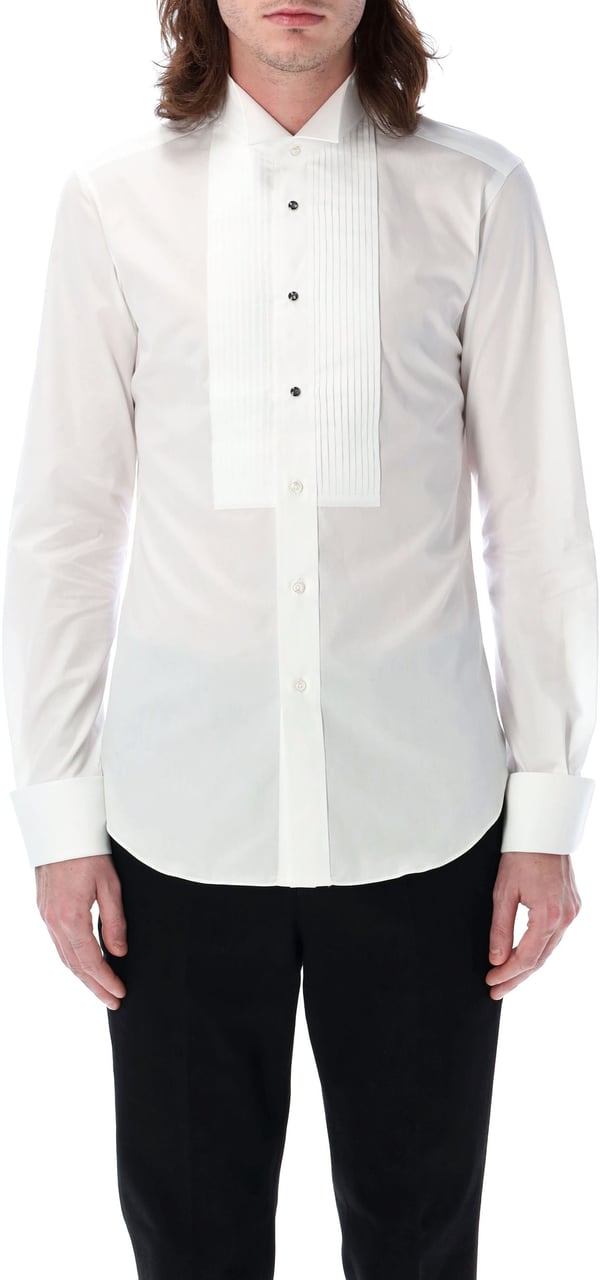 Junya Watanabe Smoking Shirt Bianco Wit