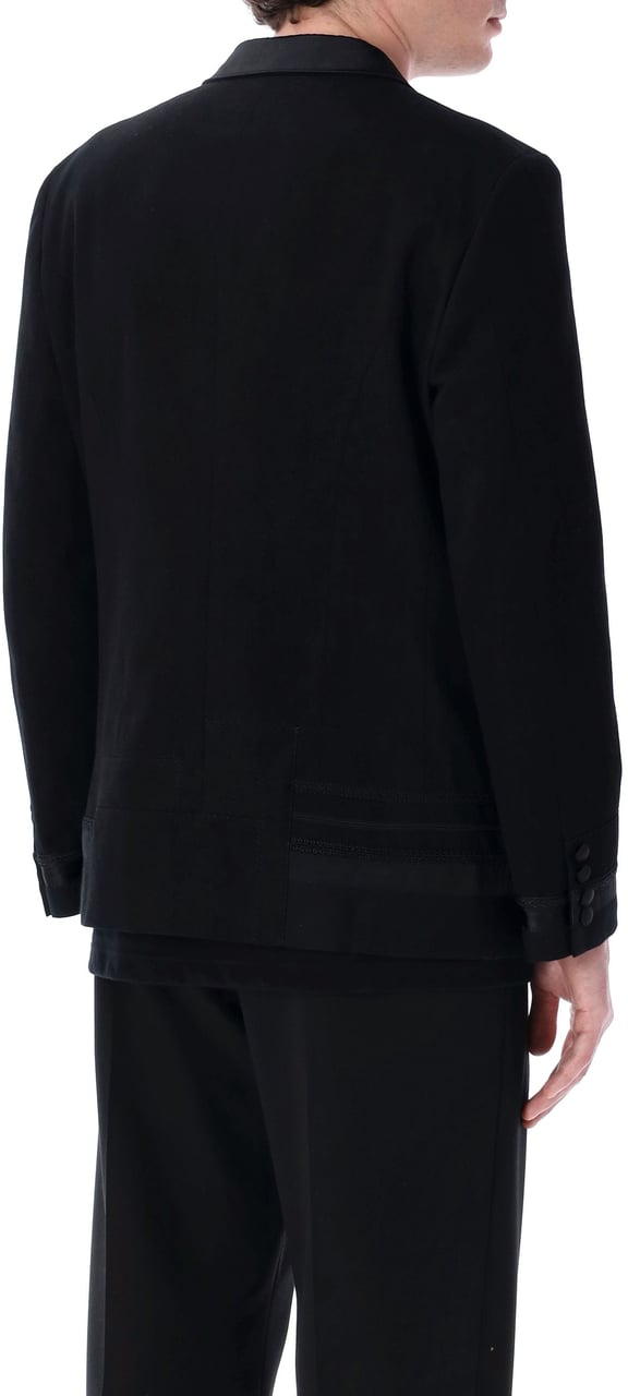 Junya Watanabe Smoking Jacket Black Mix Zwart