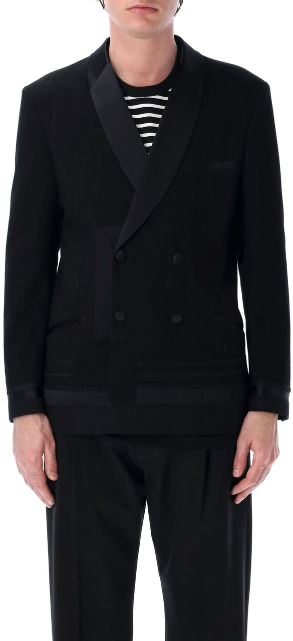 Junya Watanabe Smoking Jacket Black Mix Zwart