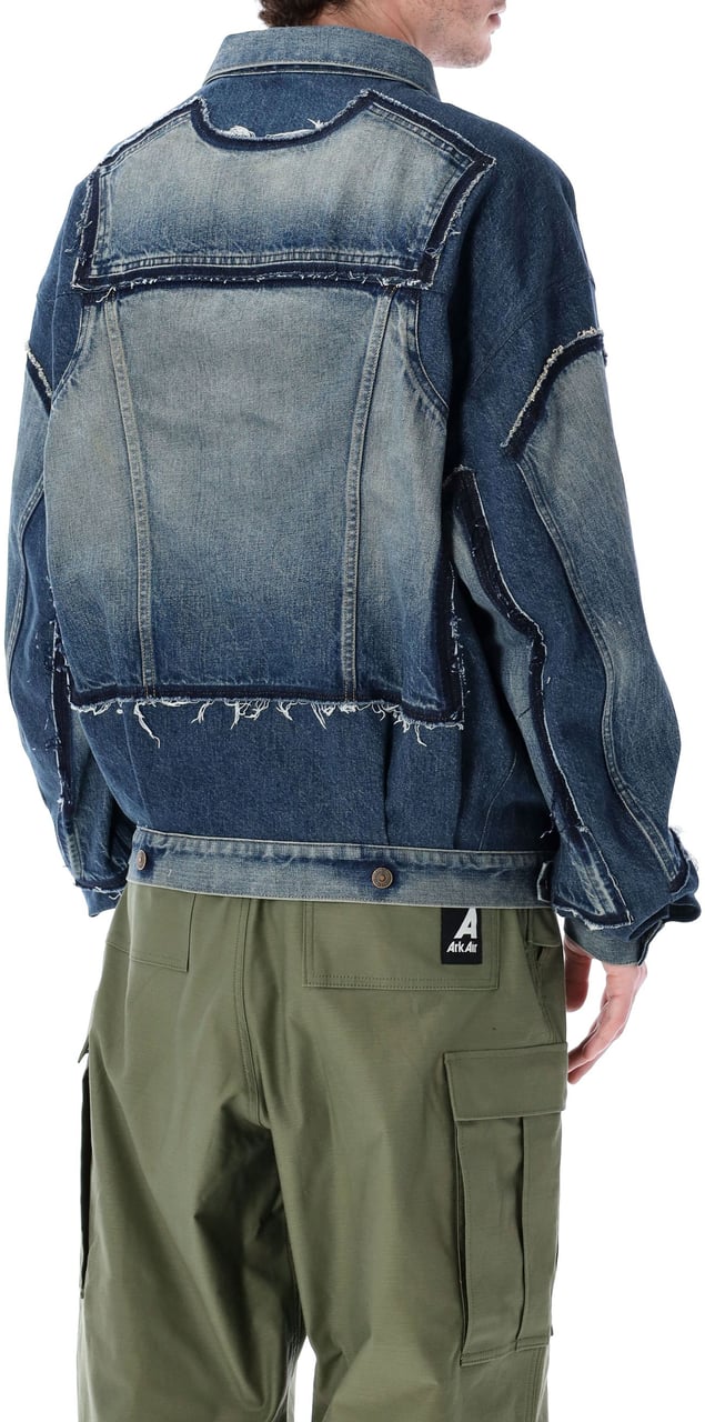 Junya Watanabe Over Denim Jacket Blu Blauw