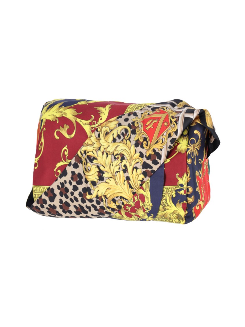 Junya Watanabe Printed Silk Shoulder Bag – Multicolor Divers