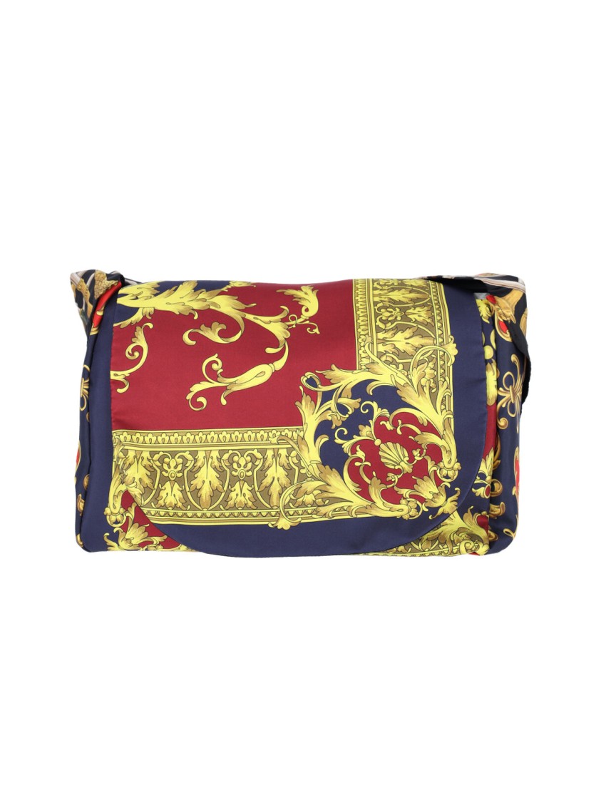 Junya Watanabe Printed Silk Shoulder Bag – Multicolor Divers