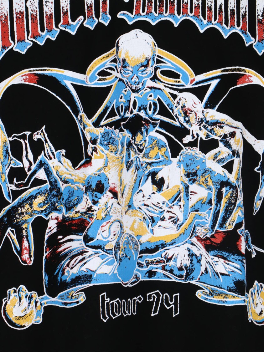 Junya Watanabe Black Sabbath' Graphic T-Shirt – Black Zwart