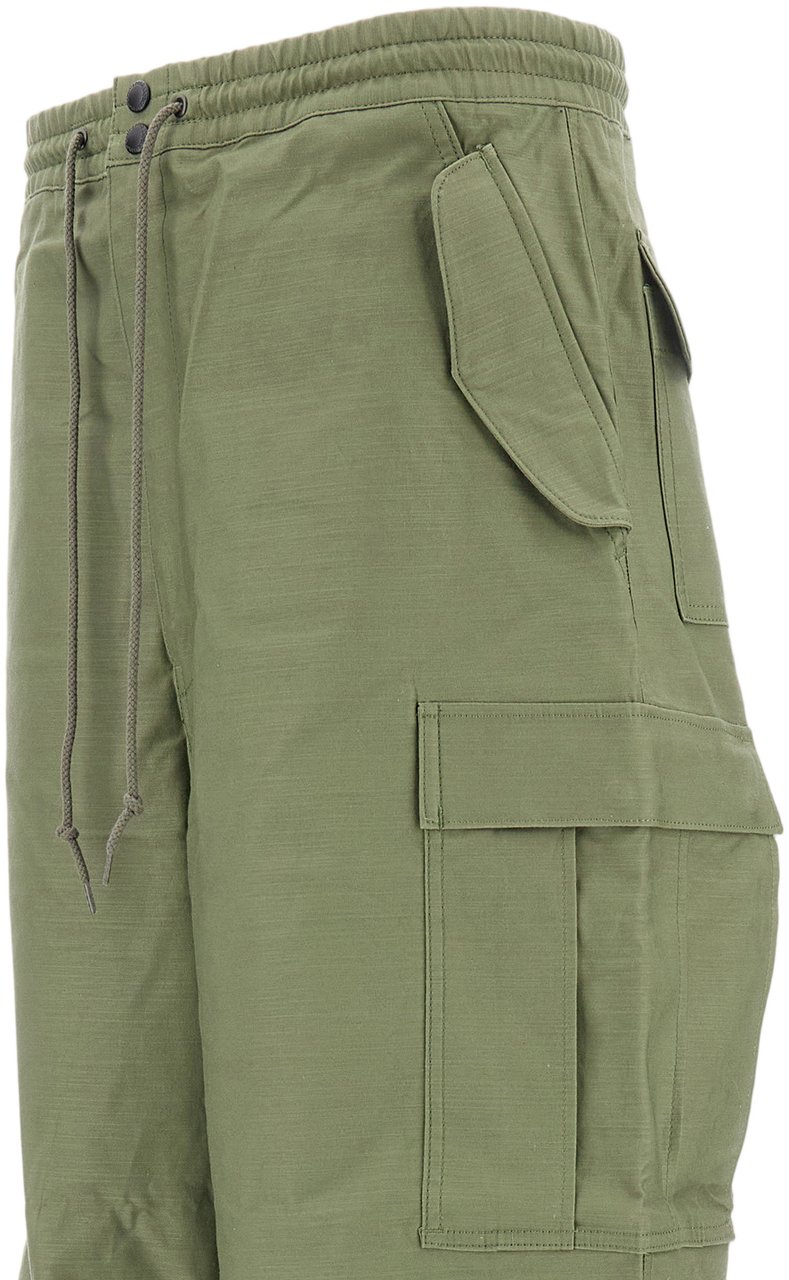 Junya Watanabe Utilitarian Cargo Pants In Technical Fabric Groen
