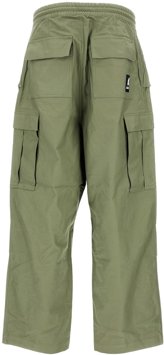 Junya Watanabe Utilitarian Cargo Pants In Technical Fabric Groen