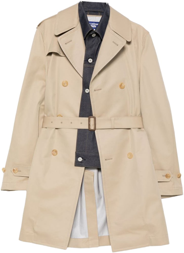 Junya Watanabe Coats Beige Beige