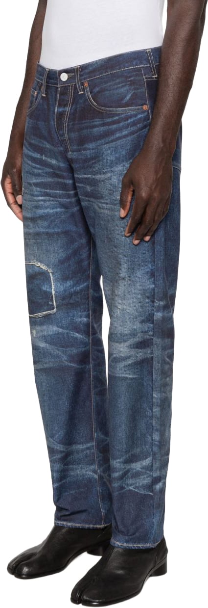 Junya Watanabe Trousers Blu Blauw