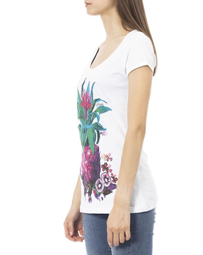 Just Cavalli Just Cavalli White Cotton Women T-Shirt Wit