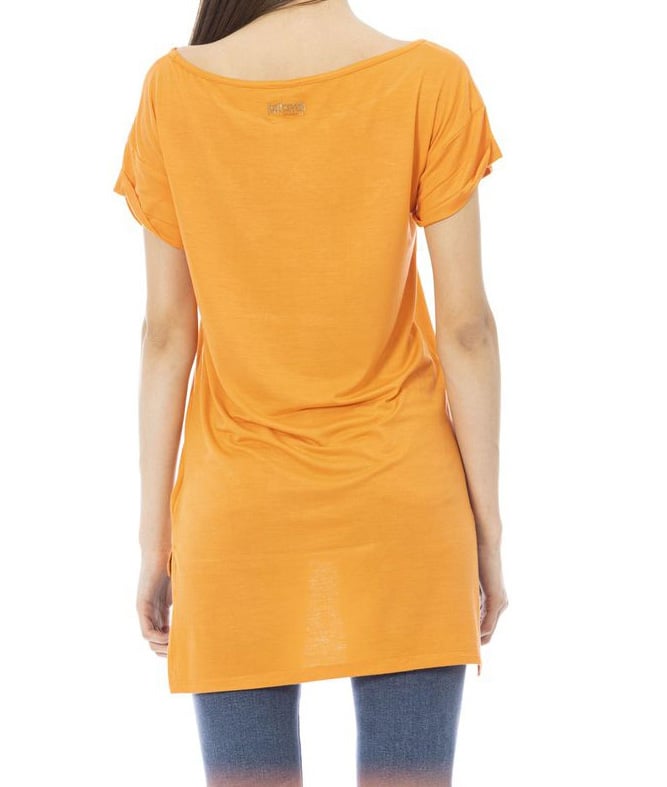 Just Cavalli Just Cavalli Orange Cotton Women T-Shirt Oranje