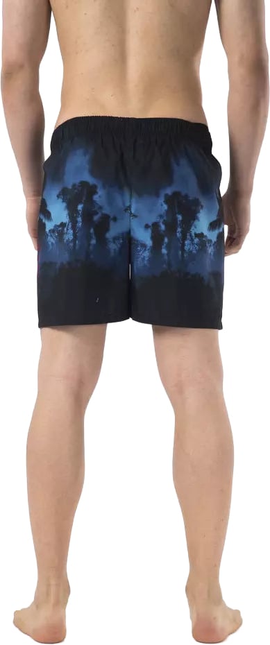 Just Cavalli Black Polyester Men Swim Short Zwart
