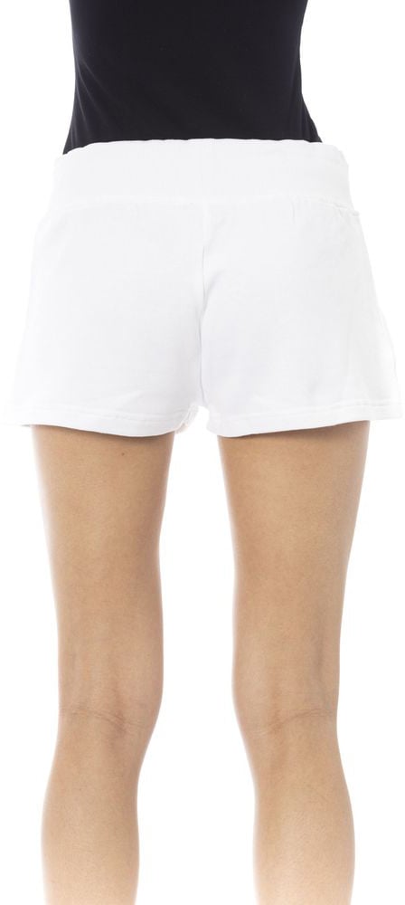 Just Cavalli White Cotton Women's Sweatshorts Wit