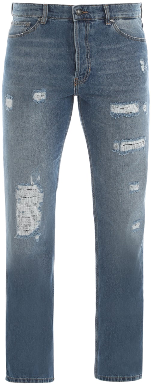 Just Cavalli Trousers Blue Blauw
