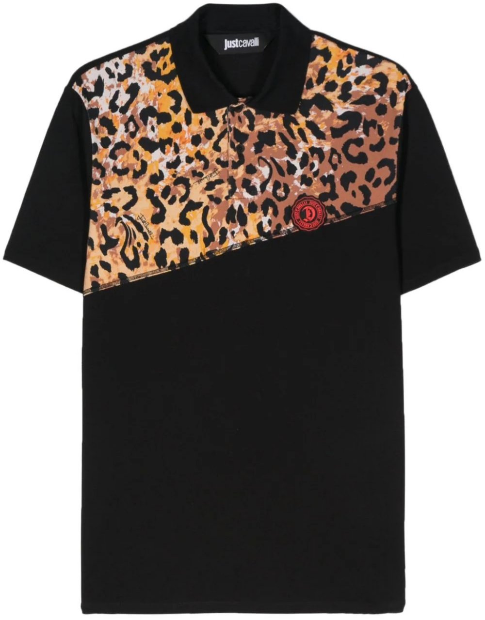 Just Cavalli T-Shirts And Polos Black Zwart