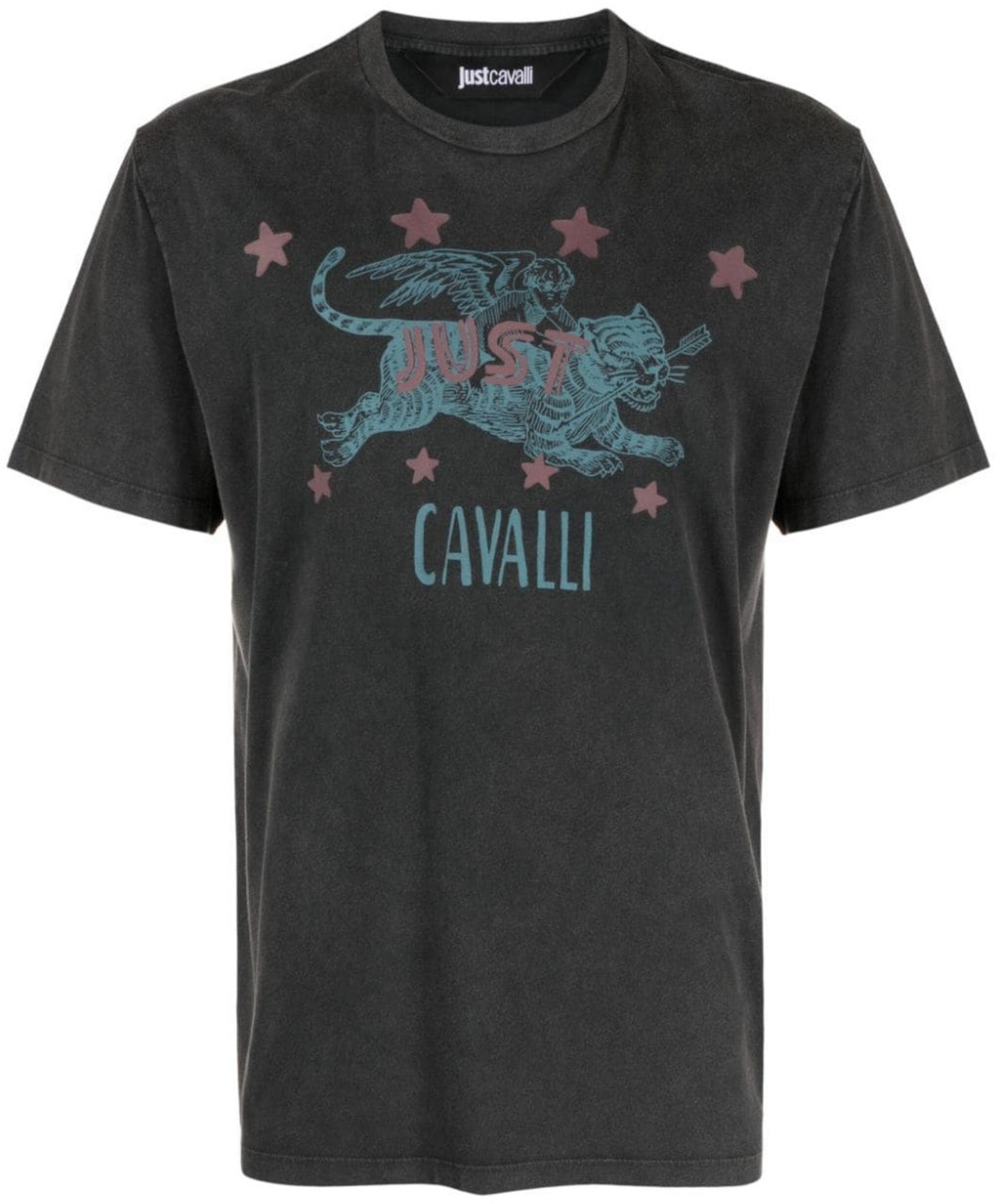 Just Cavalli T-Shirts And Polos Black Zwart