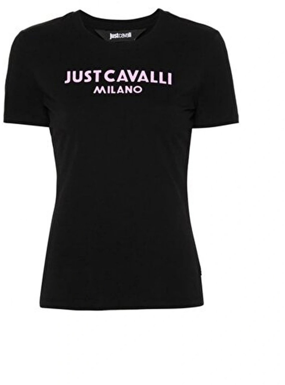 Just Cavalli T-Shirts And Polos Black Zwart