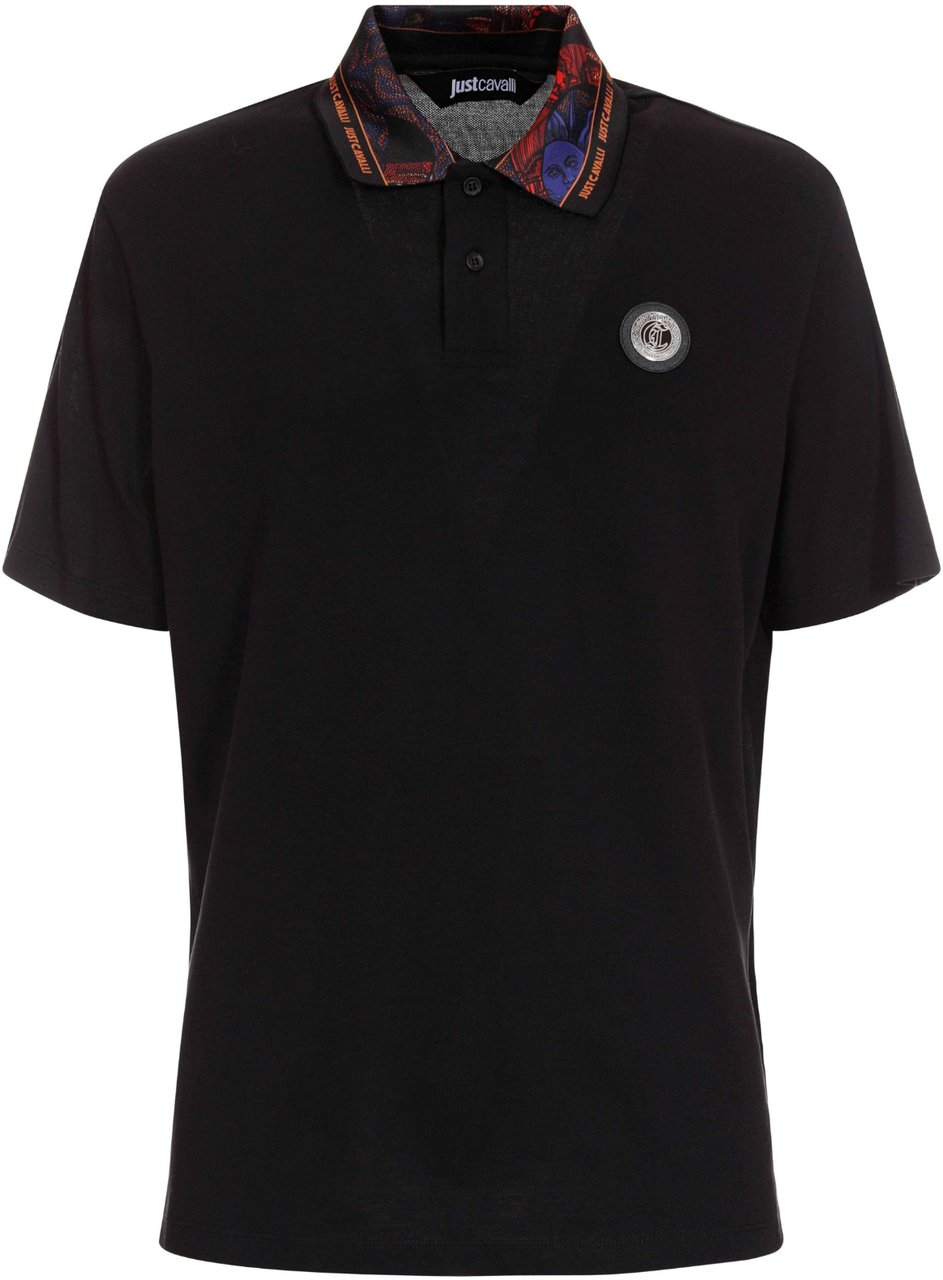 Just Cavalli T-Shirts And Polos Black Zwart