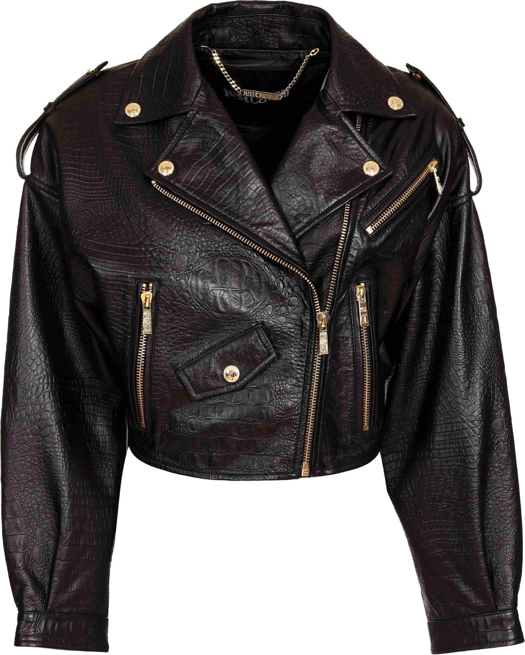 Just Cavalli Coats Black Zwart