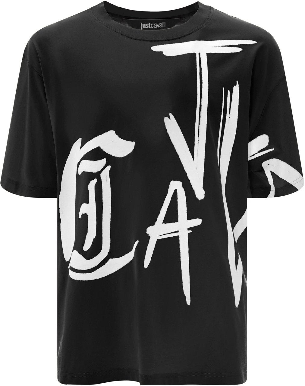 Just Cavalli T-Shirts And Polos Black Zwart