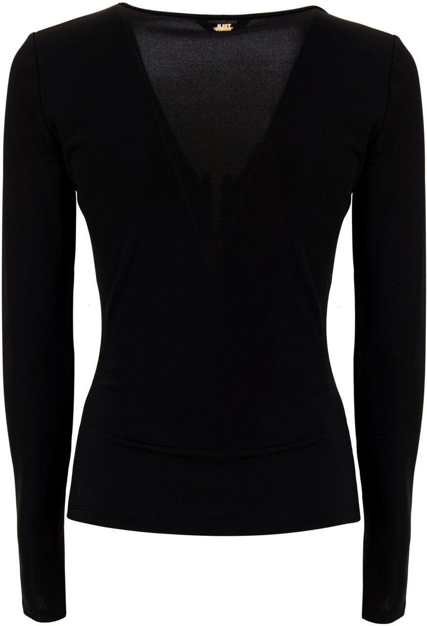 Just Cavalli T-Shirts And Polos Black Zwart