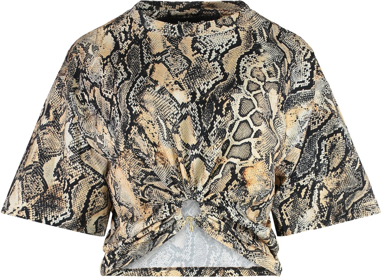 Just Cavalli Cotton printed T-shirt Dierenprint