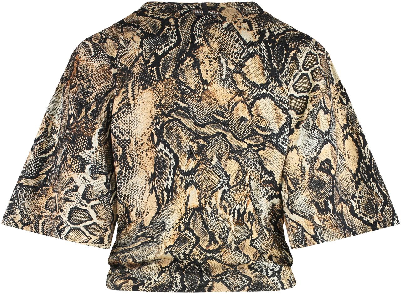 Just Cavalli Cotton printed T-shirt Dierenprint