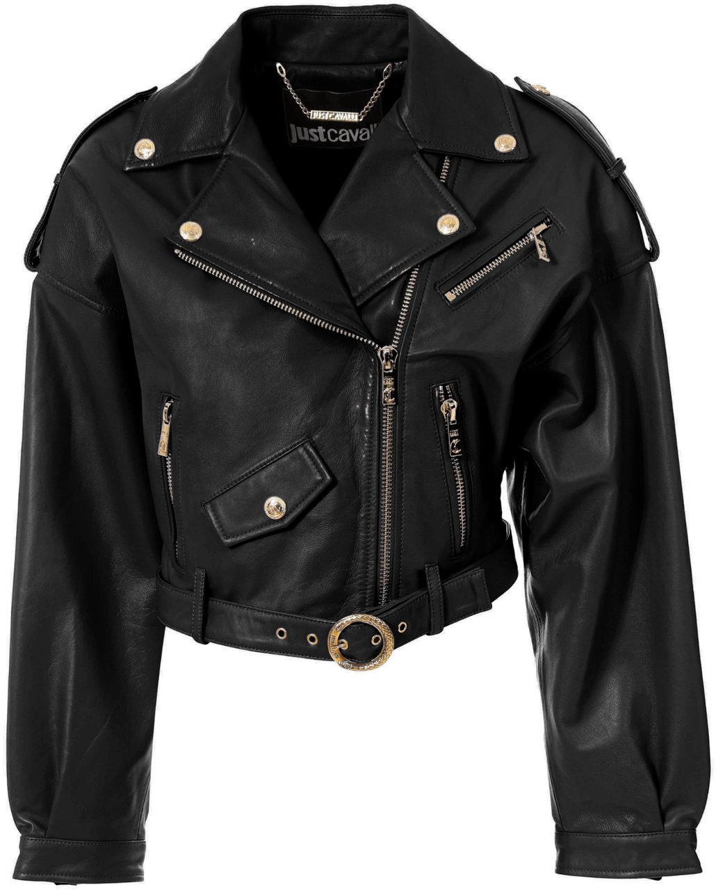 Just Cavalli Coats Black Zwart