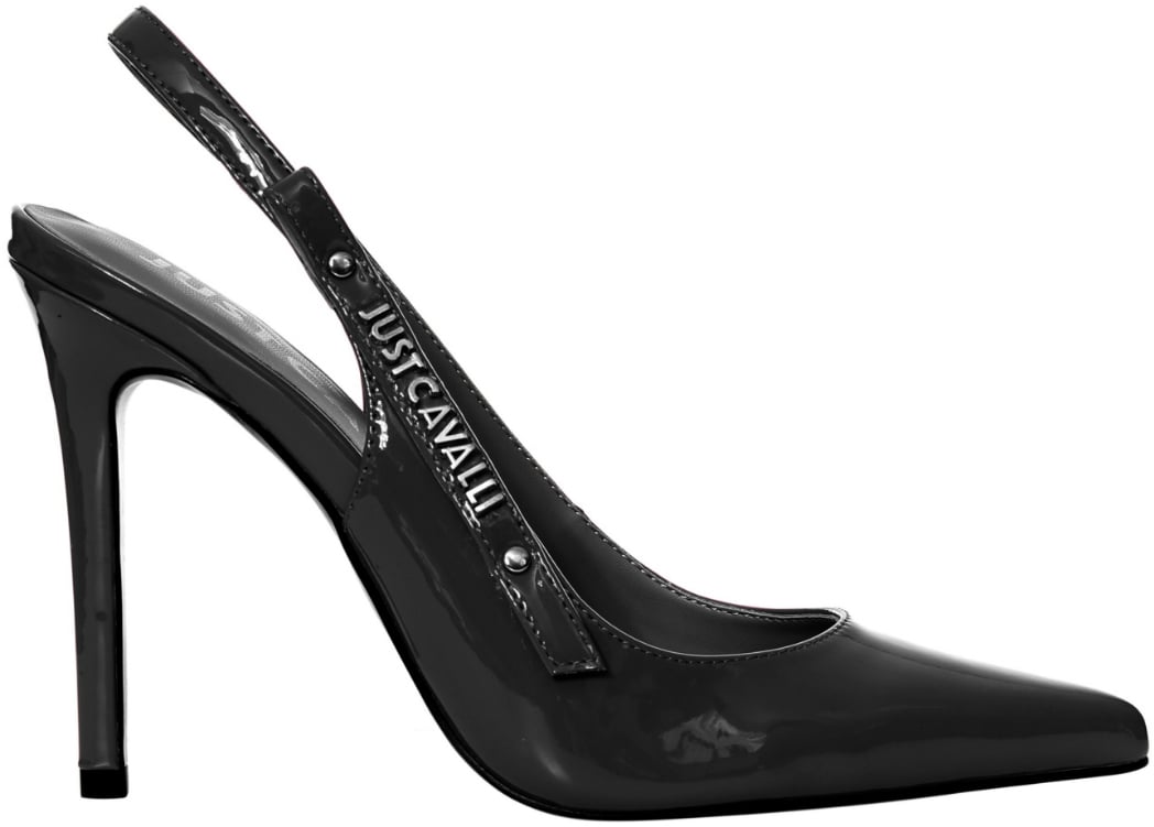 Just Cavalli Flat Shoes Black Zwart
