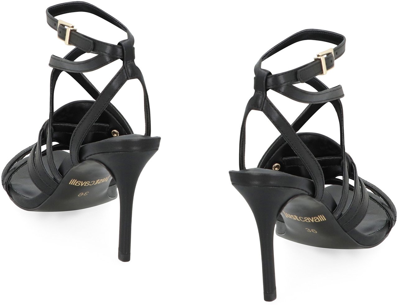 Just Cavalli Ivy heeled sandals Zwart