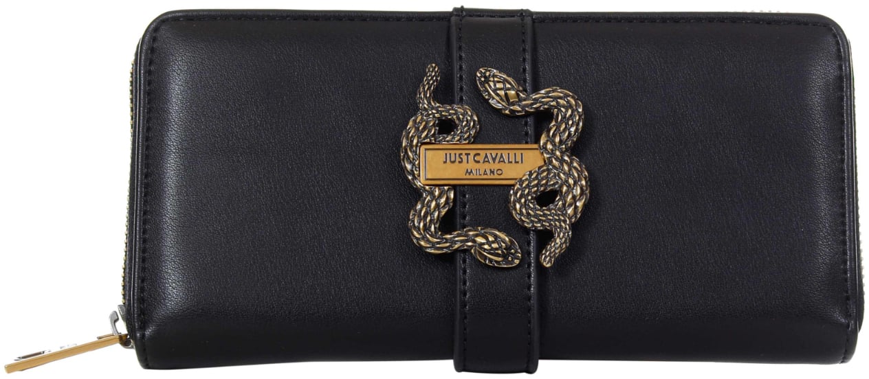 Just Cavalli Wallets Black Zwart