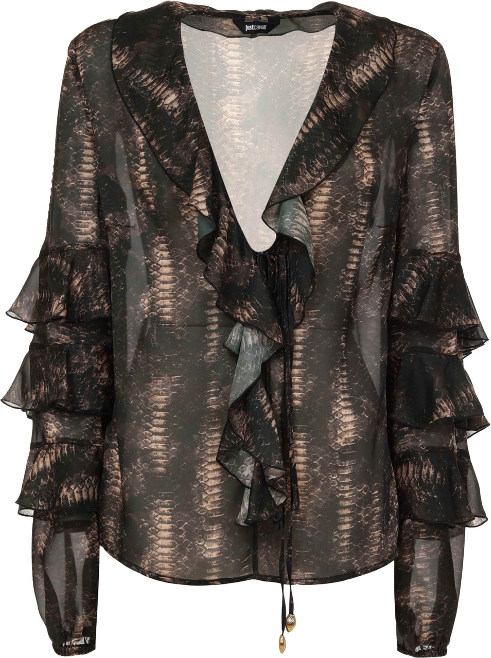Just Cavalli Shirts Brown Bruin