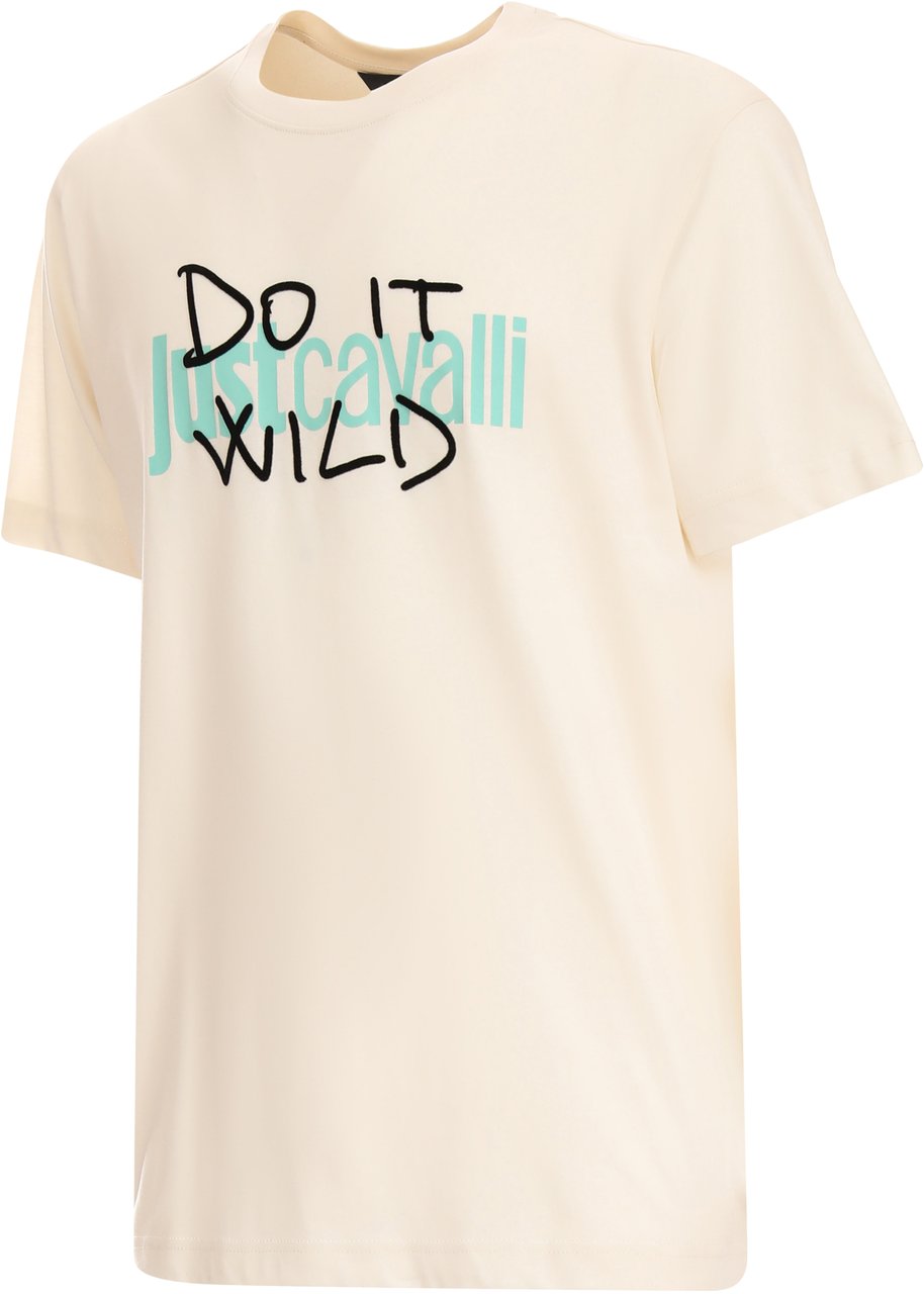 Just Cavalli T-Shirts And Polos Blue Blauw