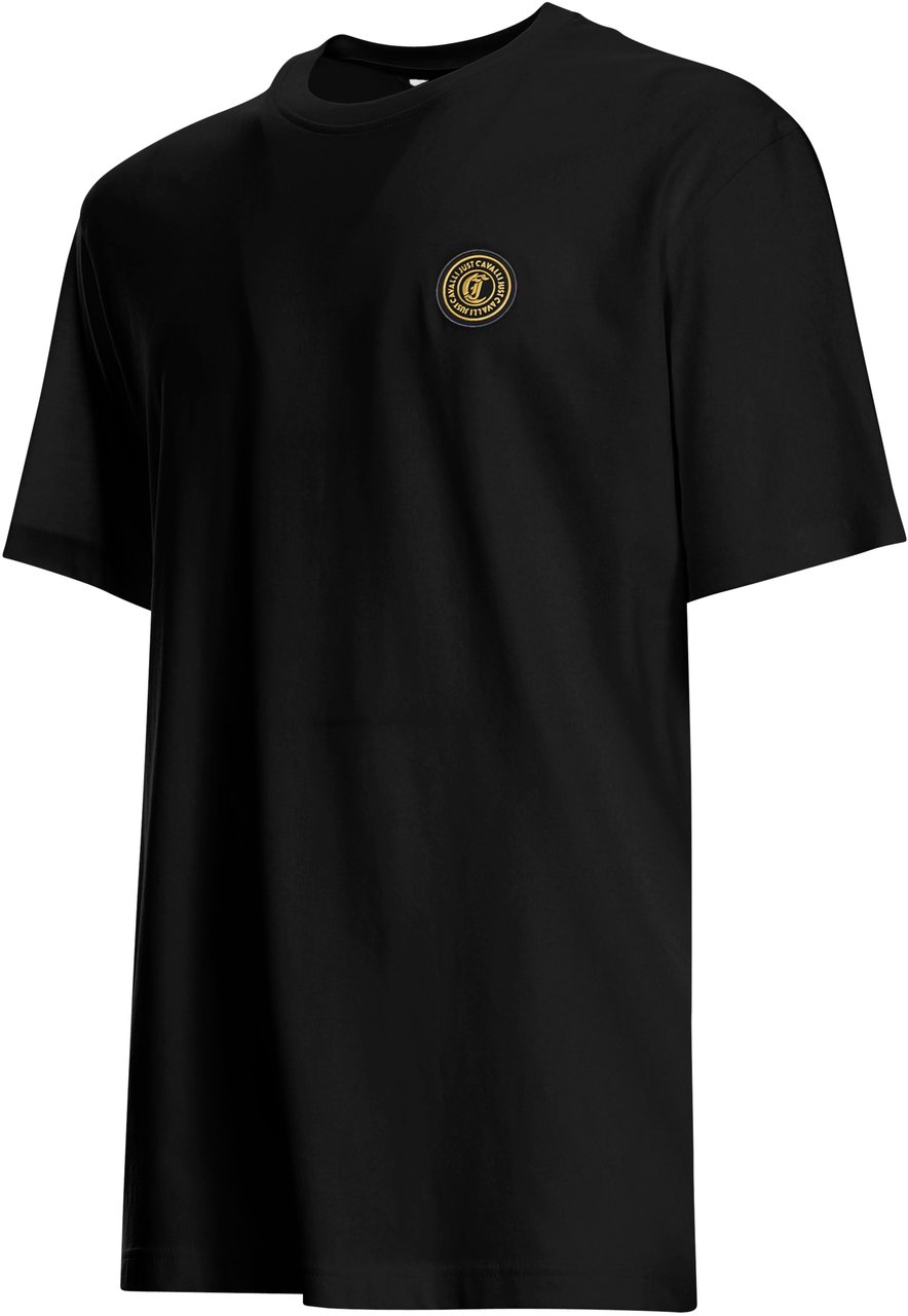 Just Cavalli T-Shirts And Polos Black Zwart