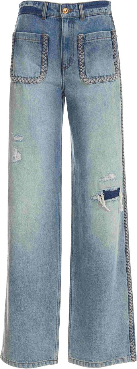 Just Cavalli Trousers Blue Blauw