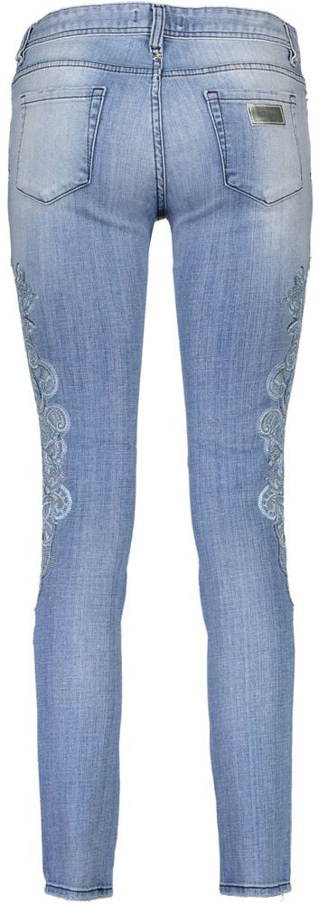 Just Cavalli Azzurro Cotton Women Jeans Blauw